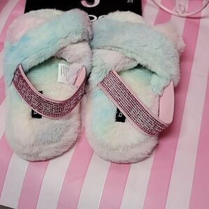 Sandals BEBE Steady Faux fur  NWT